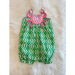 Mudpie 9-12m crab one piece EUC‎